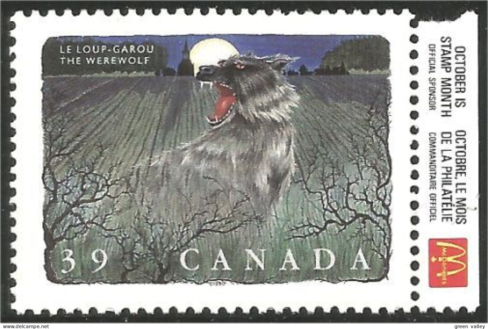 Canada Folklore Werewolf Loup-garou Publicité Mac Donald Advertizing MNH ** Neuf SC (C12-91mcdo) - Unused Stamps