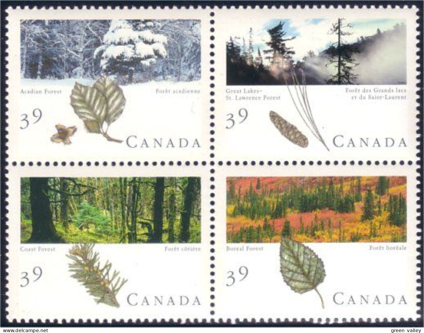 Canada Forets Forests MNH ** Neuf SC (C12-86aa) - Unused Stamps