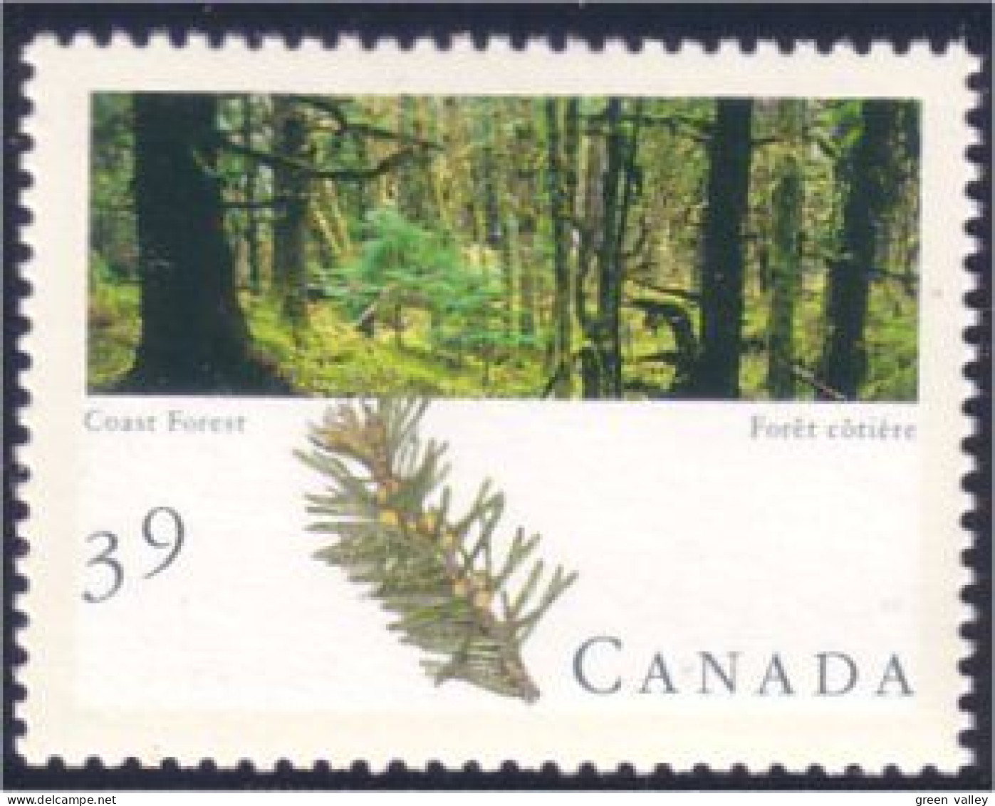 Canada Foret Coast Forest MNH ** Neuf SC (C12-85c) - Protection De L'environnement & Climat