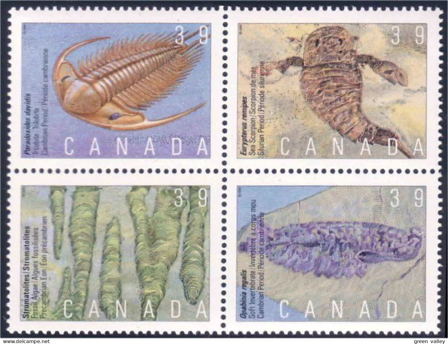 Canada Prehistoric Dinosaure MNH ** Neuf SC (C12-82ab) - Fossiles