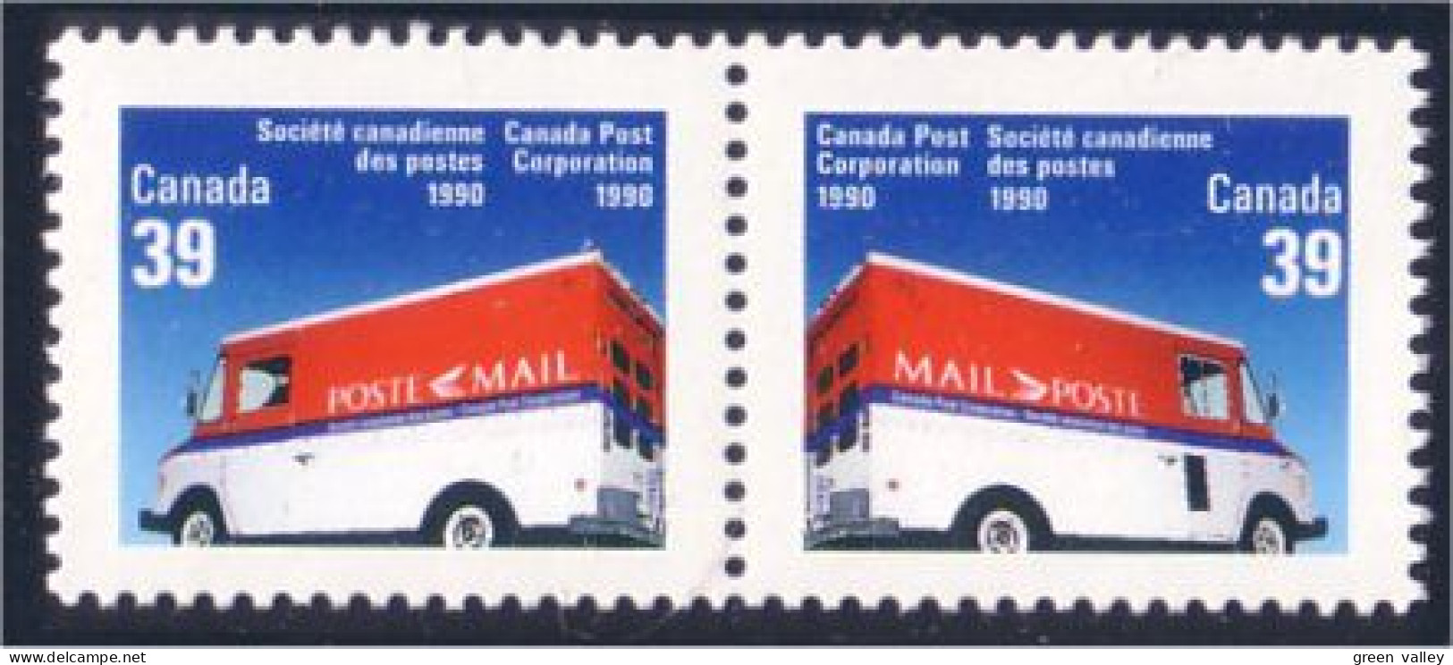 Canada Camions Postal Trucks Se-tenant MNH ** Neuf SC (C12-73ib) - Posta