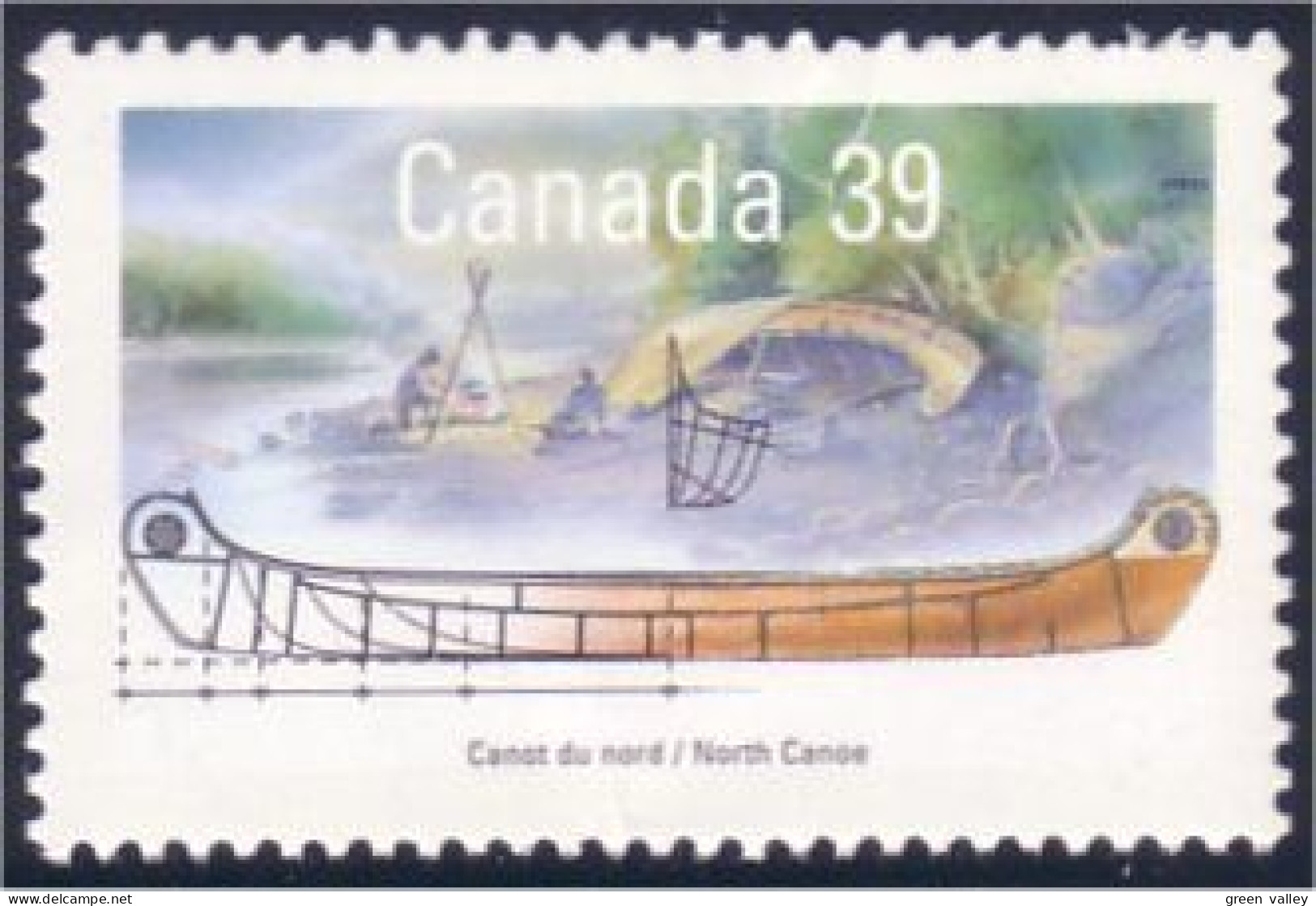 Canada Canot Du Nord North Canoe MNH ** Neuf SC (C12-69b) - Barche