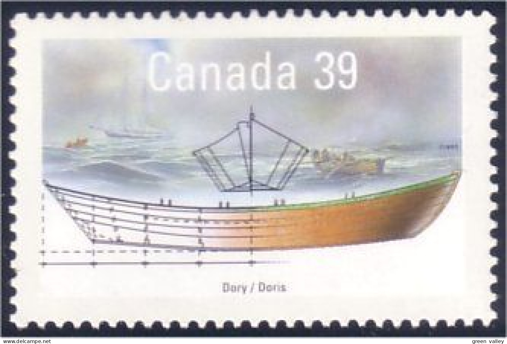 Canada Bateau Doris Dory Boat MNH ** Neuf SC (C12-66a) - Ongebruikt