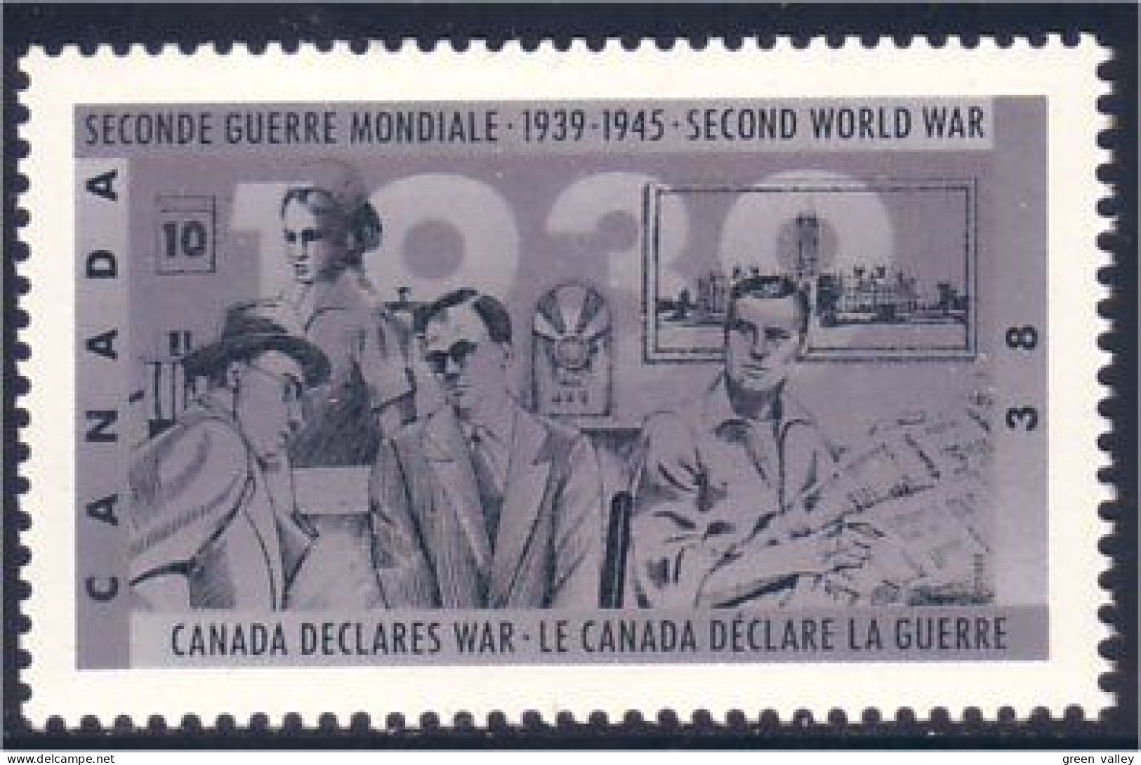 Canada War Declaration De Guerre MNH ** Neuf SC (C12-60a) - Ungebraucht