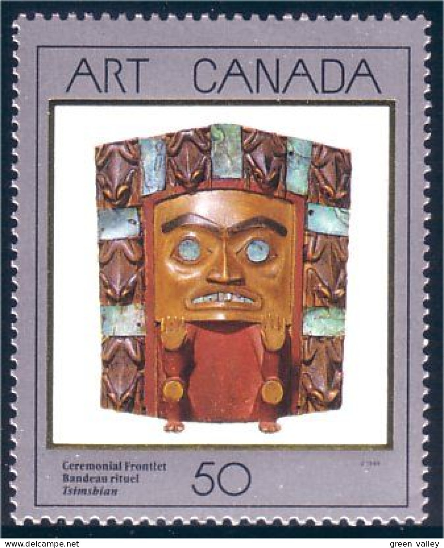 Canada Masque Ceremonial Frontlet Mask MNH ** Neuf SC (C12-41c) - Sculpture