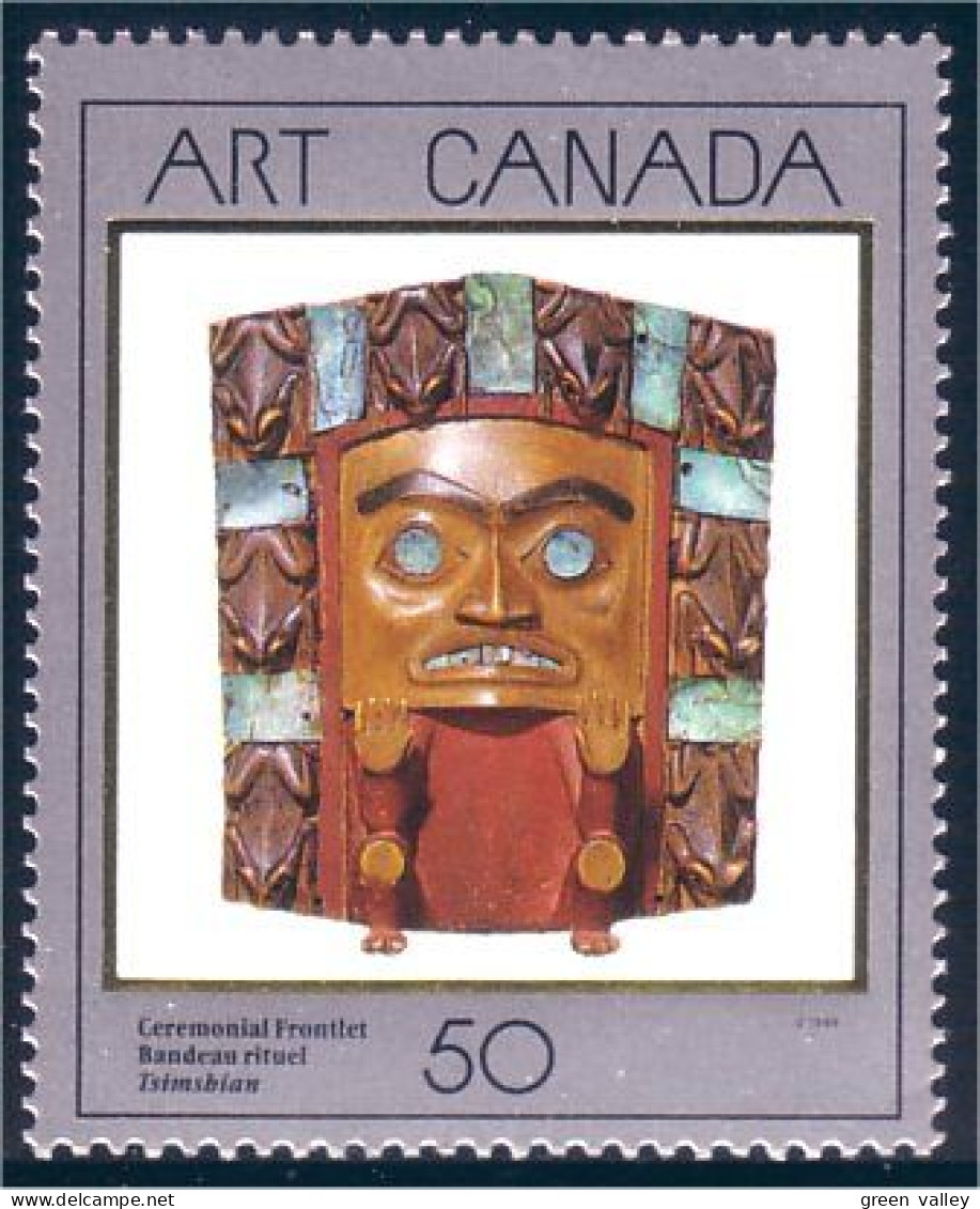 Canada Masque Ceremonial Frontlet Mask MNH ** Neuf SC (C12-41d) - Altri & Non Classificati