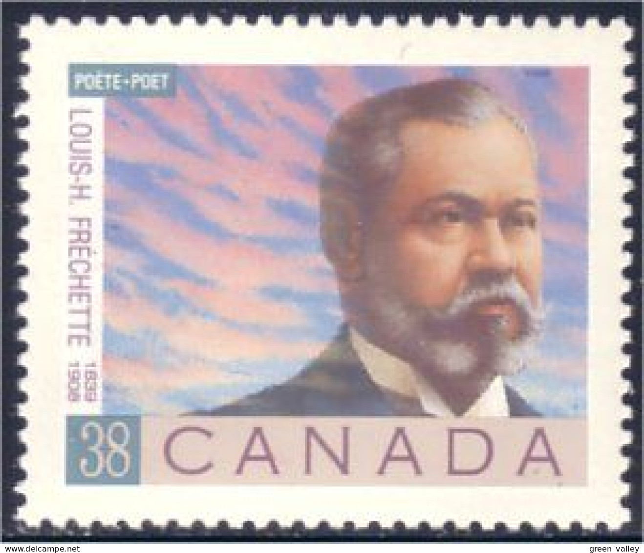 Canada Louis Frechette Poete MNH ** Neuf SC (C12-43b) - Schriftsteller