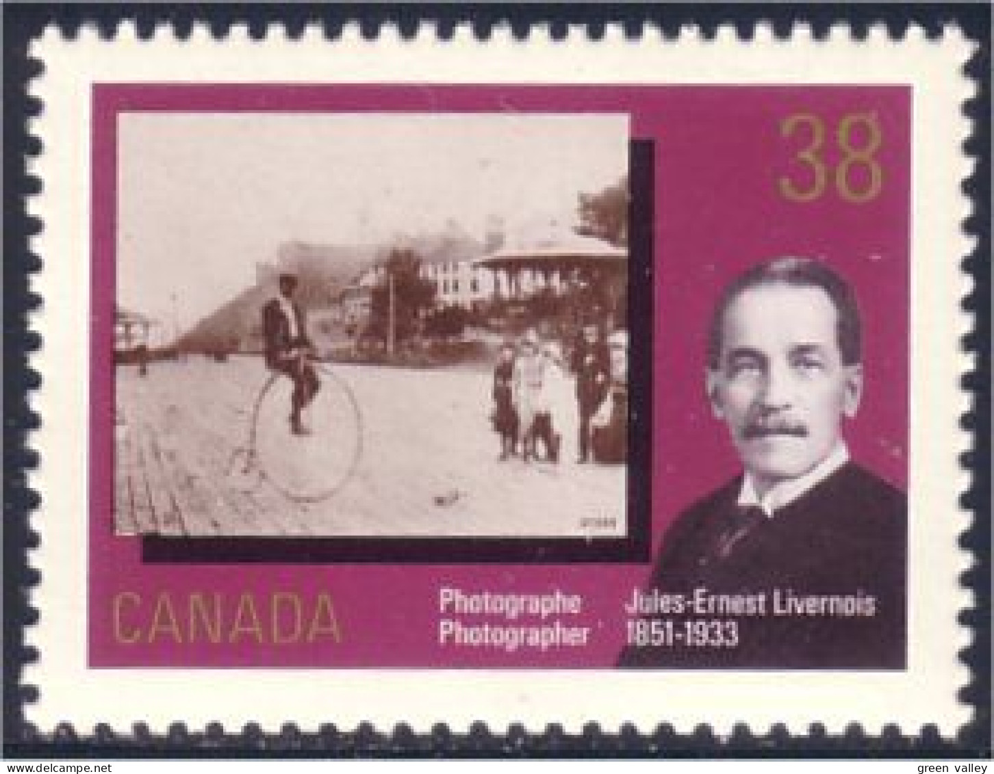 Canada Photographie Jules-Ernest Livernois Bicycle 19e Photography MNH ** Neuf SC (C12-40b) - Photography