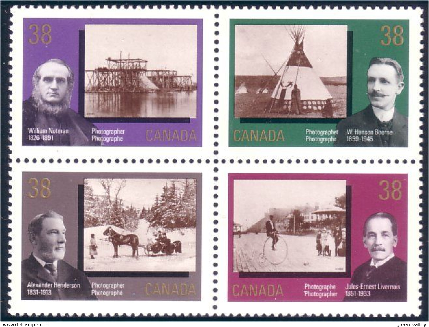 Canada Photographie Photography Se-tenant MNH ** Neuf SC (C12-40aa) - Unused Stamps