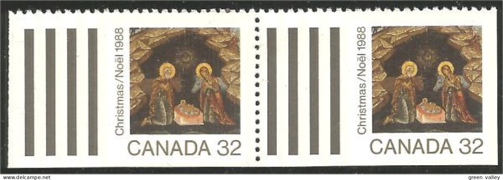 Canada Noel Christmas 1988 Nativity MNH ** Neuf SC (C12-25cprb) - Weihnachten