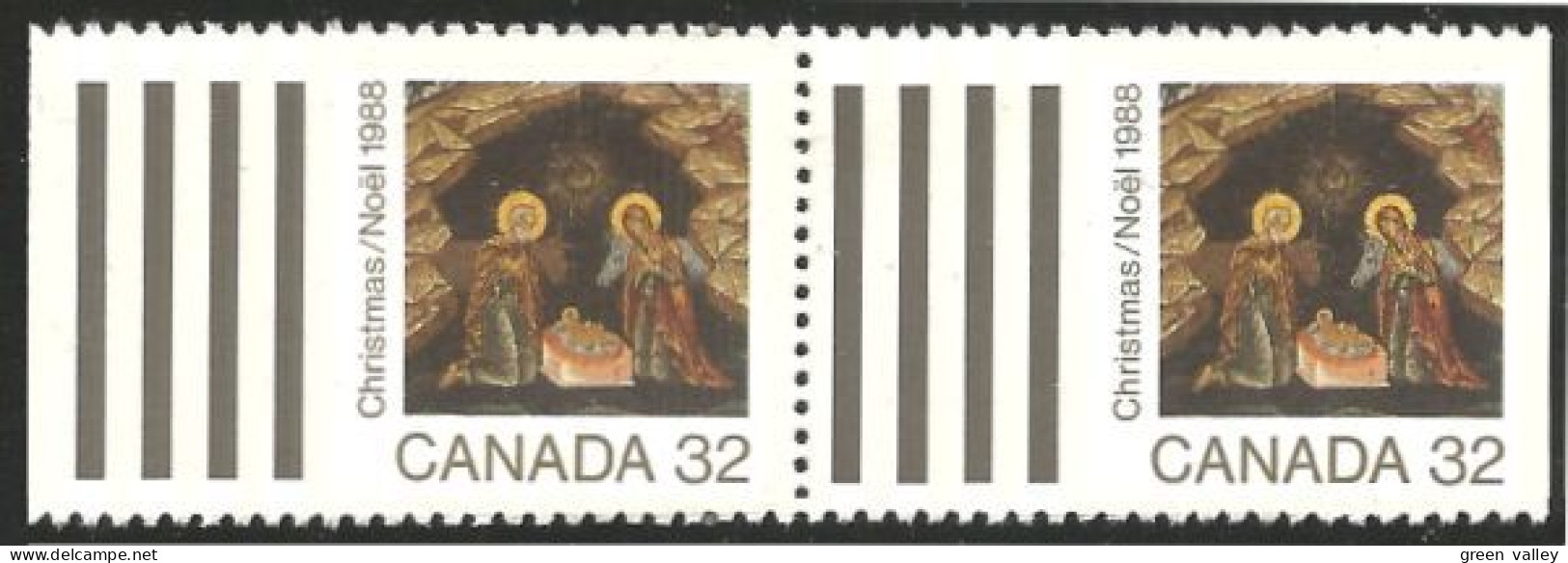 Canada Noel Christmas 1988 Nativity MNH ** Neuf SC (C12-25pra) - Unused Stamps