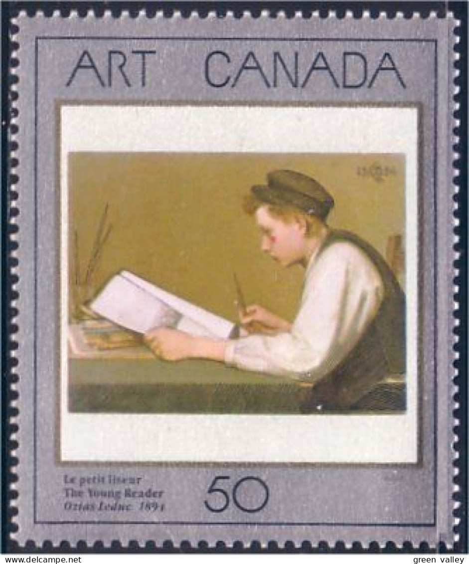 Canada Tableau Petit Liseur Young Reader Painting MNH ** Neuf SC (C12-03b) - Sonstige & Ohne Zuordnung