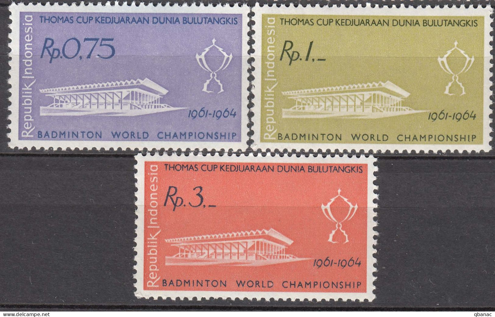 Indonesia 1961 Mi#301-303 Mint Never Hinged - Indonesia