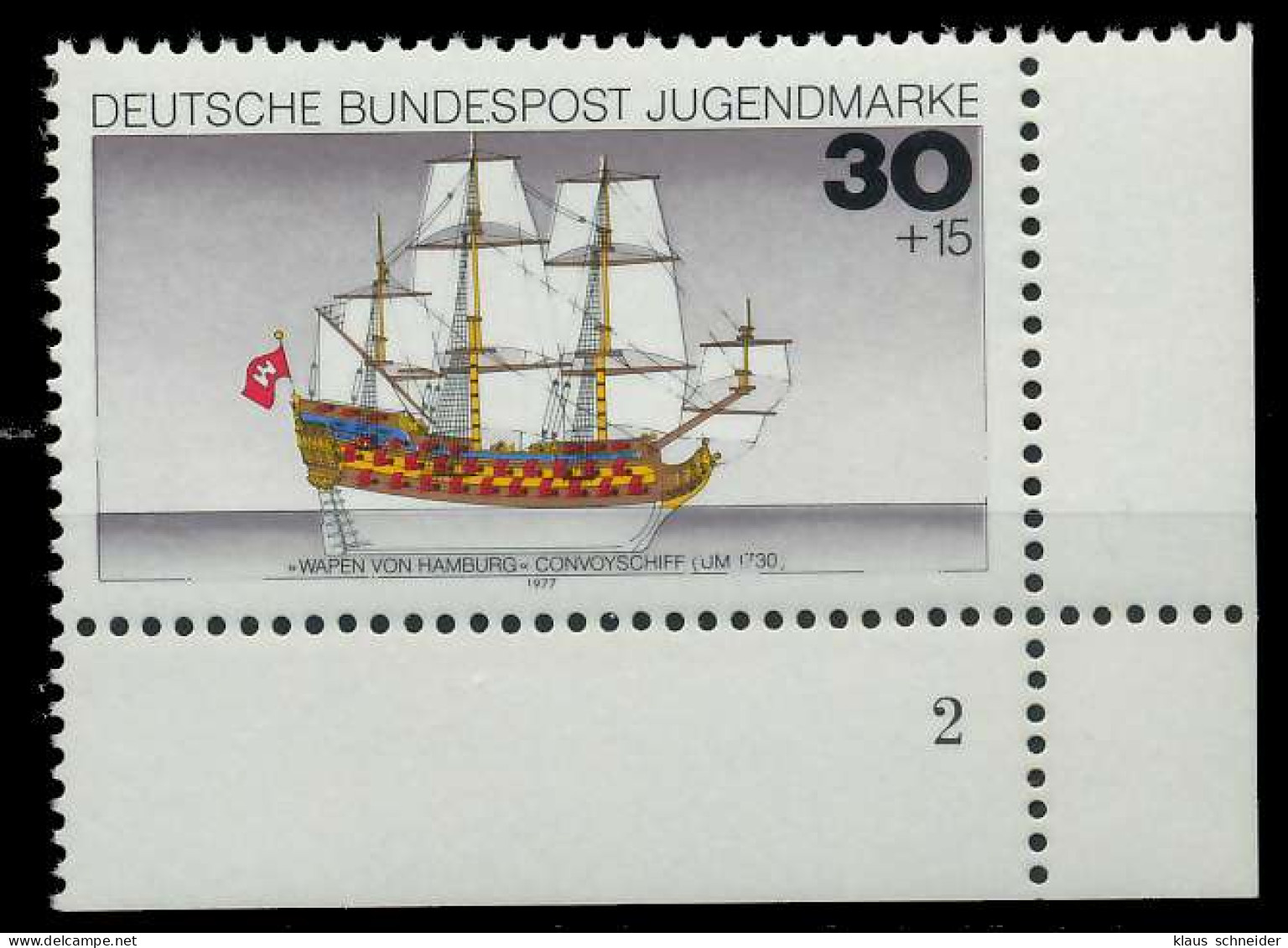BRD 1977 Nr 929 Postfrisch FORMNUMMER 2 S5EFE62 - Unused Stamps