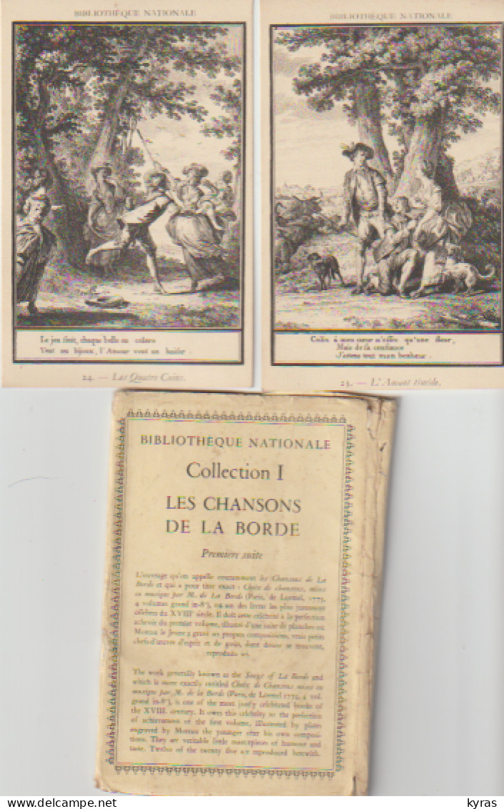 Bibliothèque Nle. Pochette 23 Cpa (N° 2 à N° 24) LES CHANSONS DE LABORDE . Collection 1 . Illustr. MOREAU Le JEUNE ) - Sonstige & Ohne Zuordnung