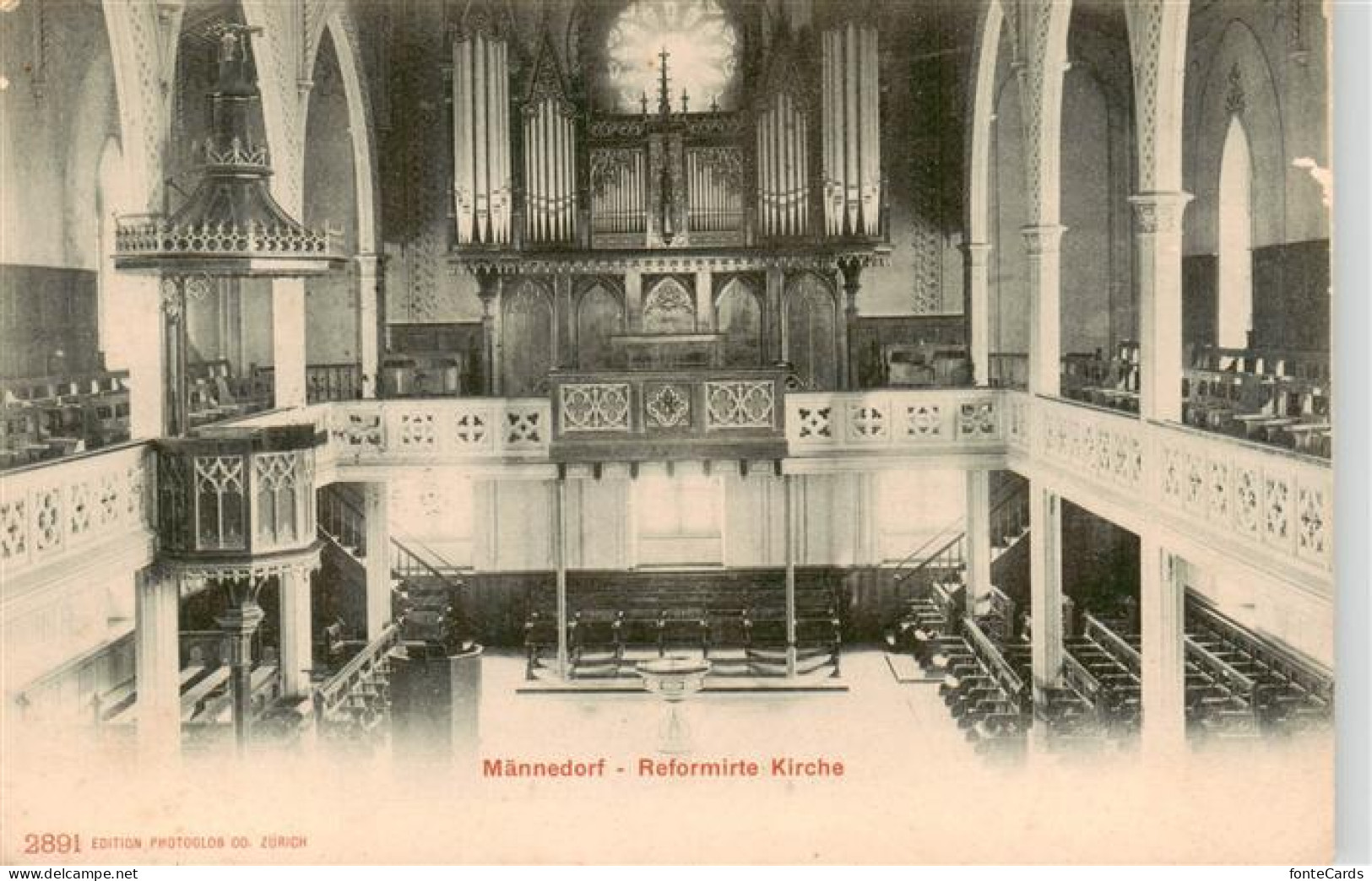 13915791 Maennedorf_ZH Reformierte Kirche Inneres - Autres & Non Classés