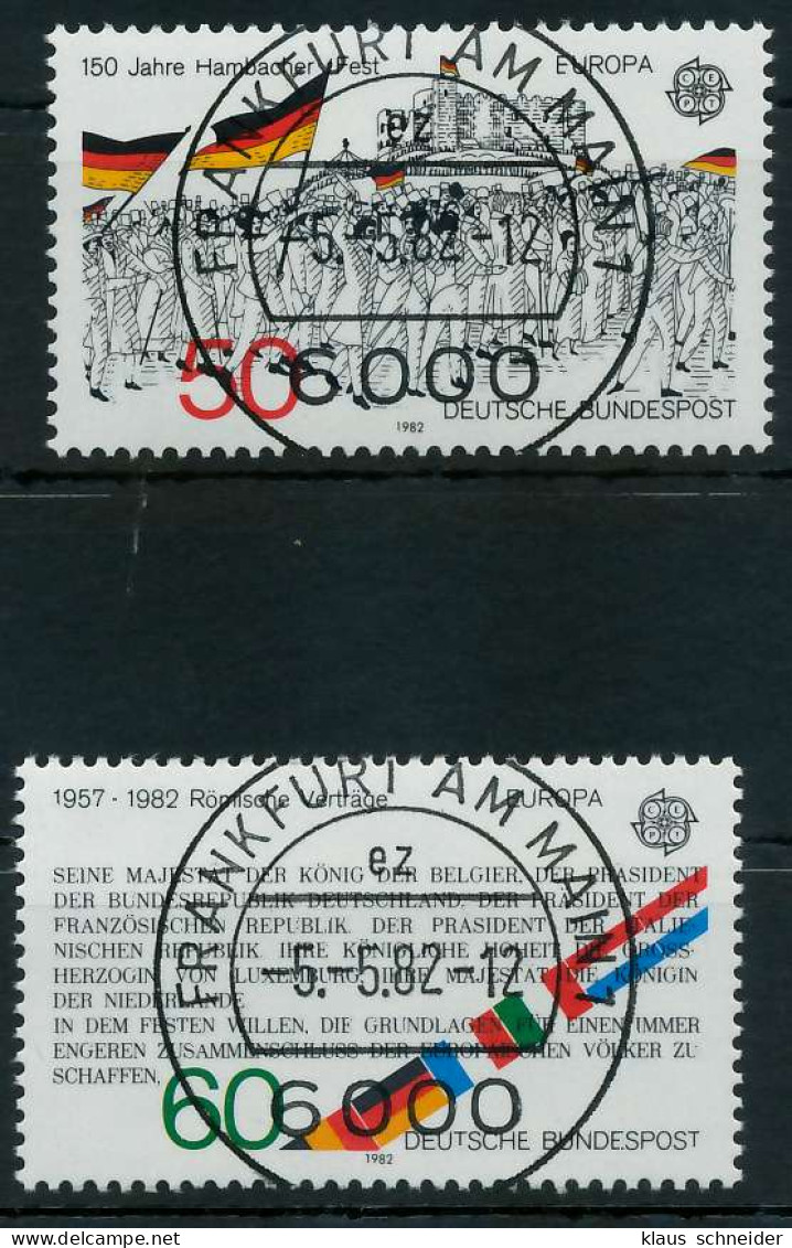 BRD BUND 1982 Nr 1130-1131 Zentrisch Gestempelt X831DF2 - Oblitérés
