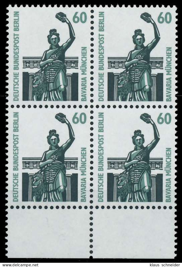 BERLIN DS SEHENSWÜRDIGKEITEN Nr 795 Postfrisch VIERERBL X8F8FD2 - Unused Stamps