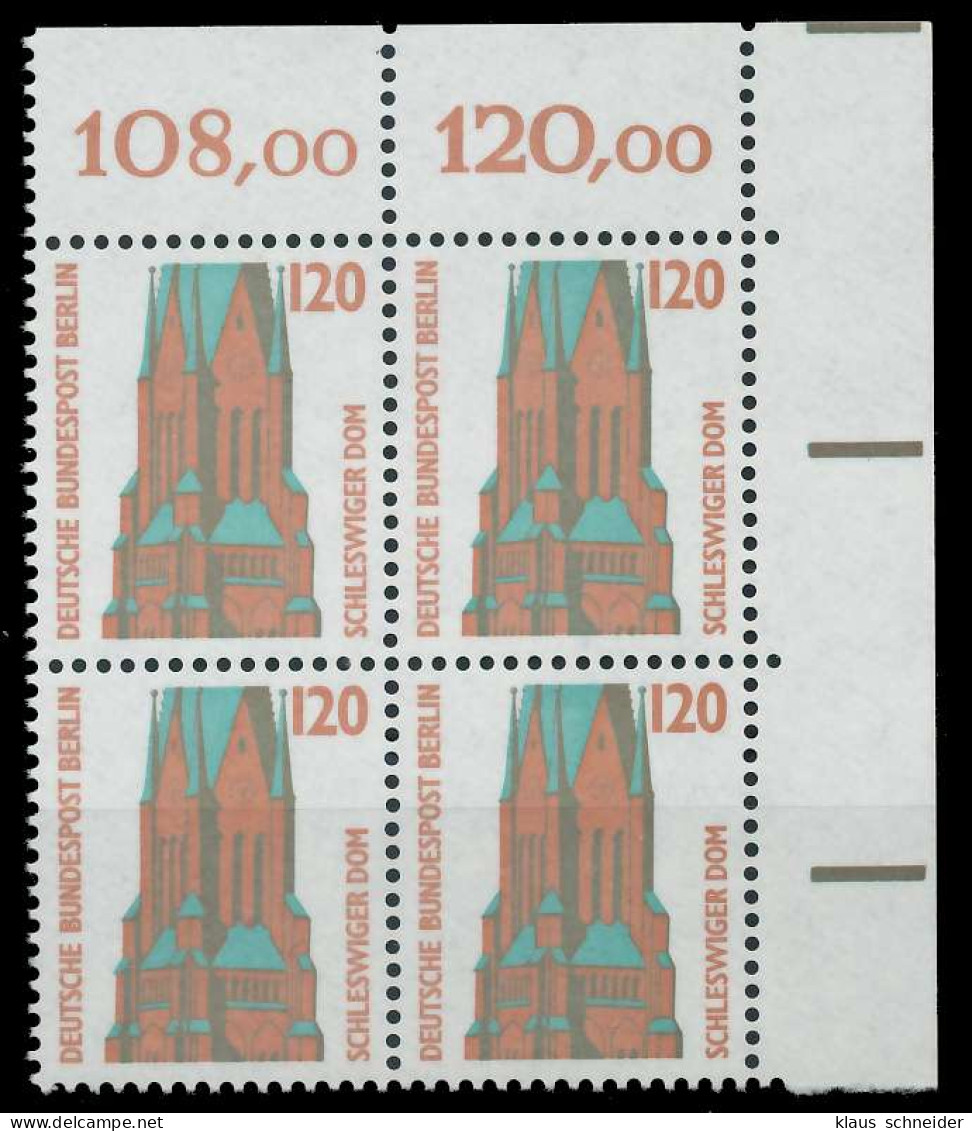 BERLIN DS SEHENSWÜRDIGKEITEN Nr 815 Postfrisch VIERERBL X8F90F2 - Unused Stamps