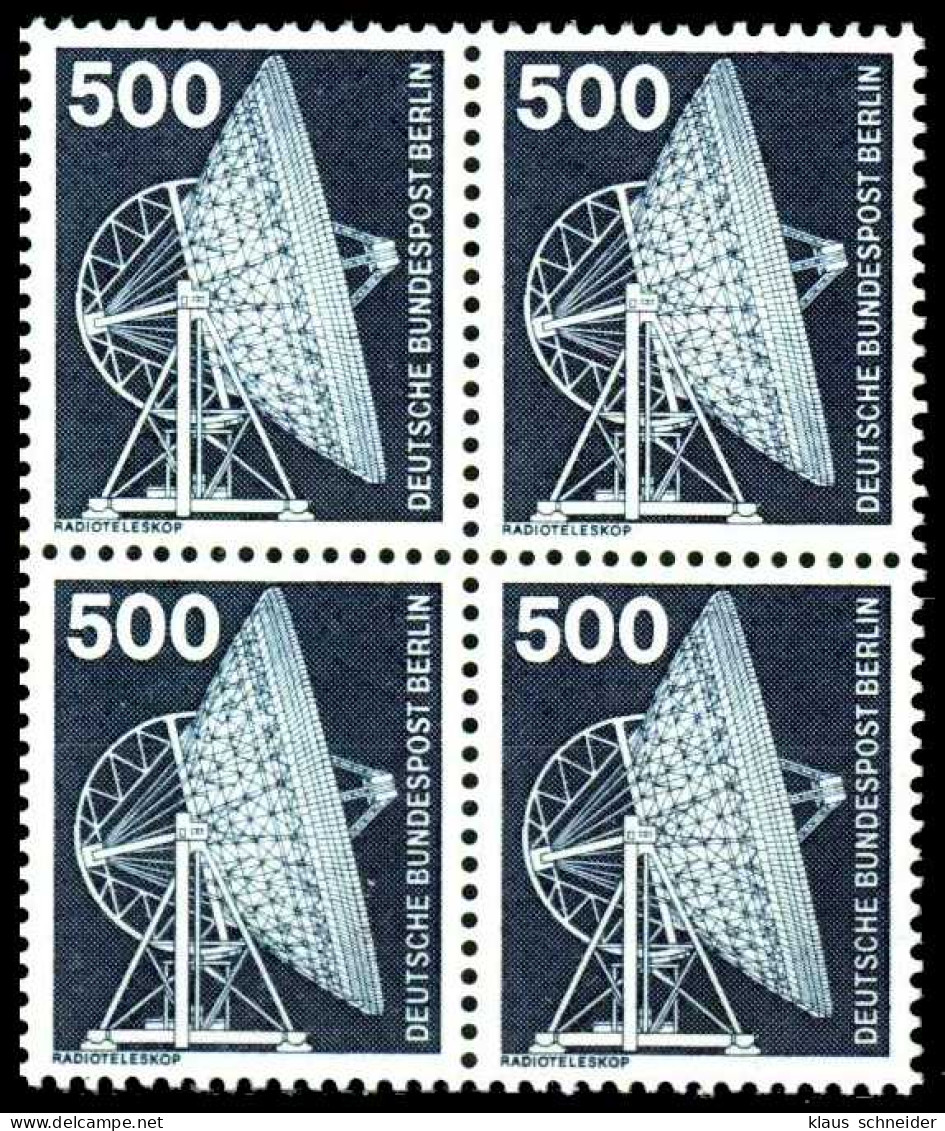 BERLIN DS INDUSTRIE U. TECHNIK Nr 507 Postfrisch VIERER S9528EE - Unused Stamps