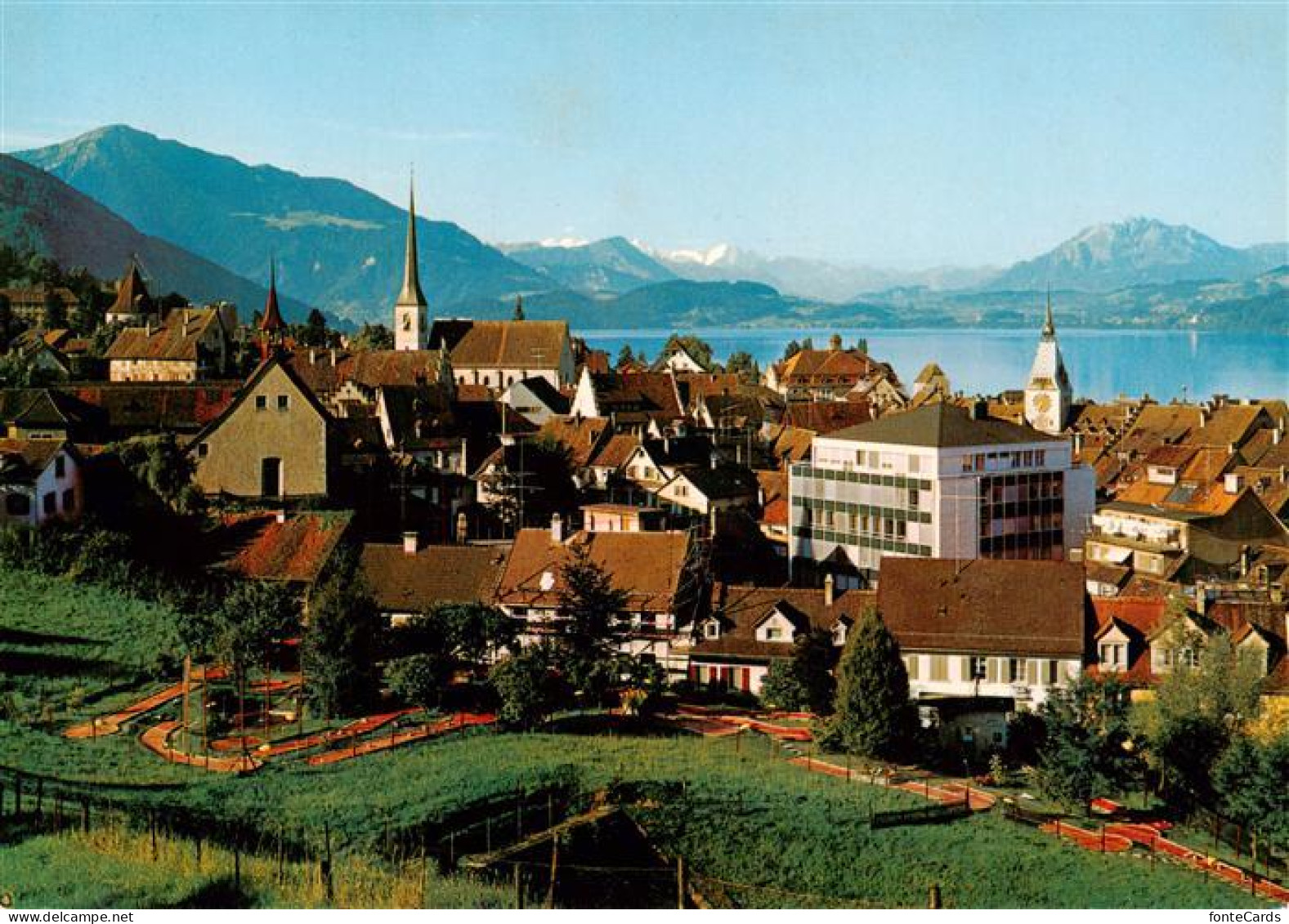 13914641 Zug__ZG Ortsansicht Mit Alpenpanorama - Autres & Non Classés