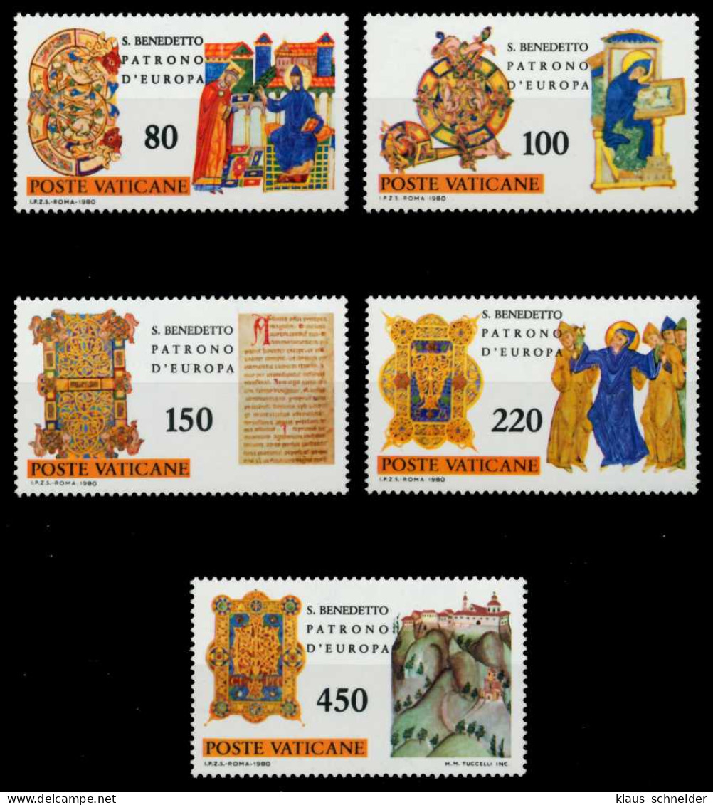 VATIKAN 1980 Nr 759-763 Postfrisch S025C82 - Unused Stamps