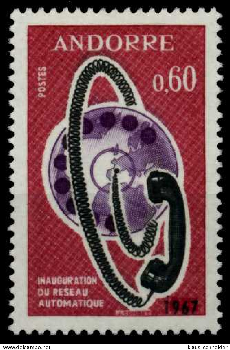 ANDORRA (FRANZ. POST) 1967 Nr 202 Postfrisch SB0EEF2 - Unused Stamps