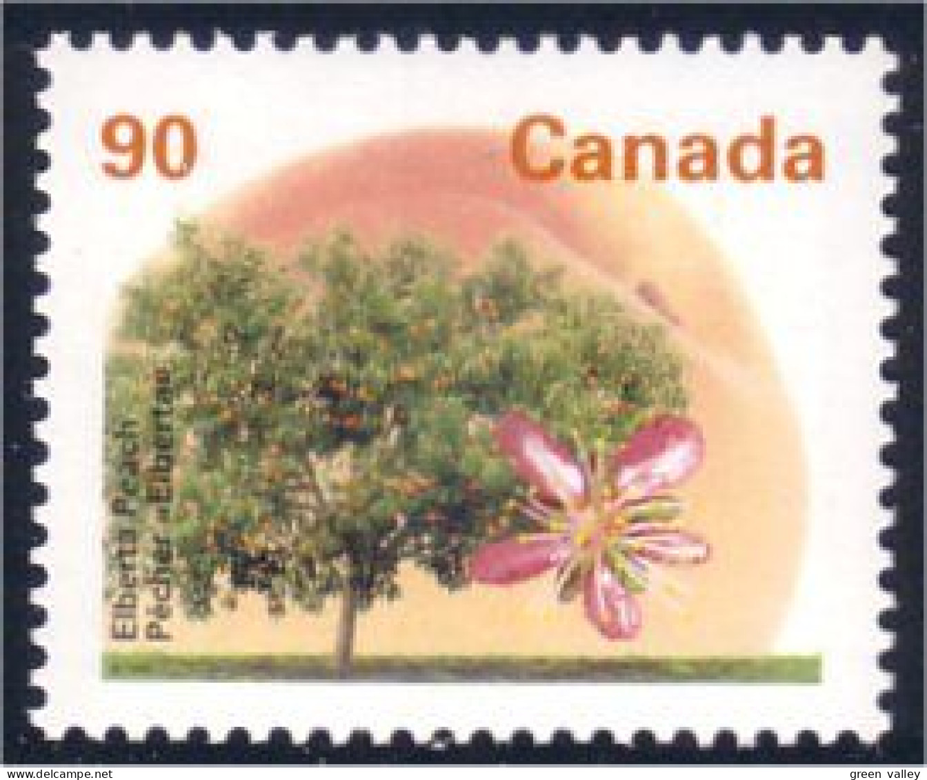 Canada Pêche Pêcher Elberta Peach MNH ** Neuf SC (C13-74b) - Frutta