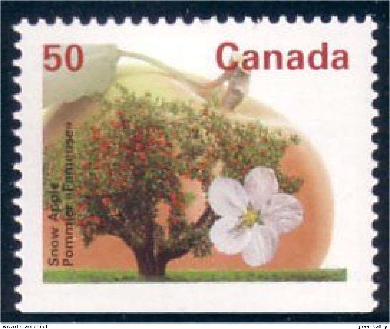 Canada Pomme Fameuse Snow Apple MNH ** Neuf SC (C13-65asbb) - Trees