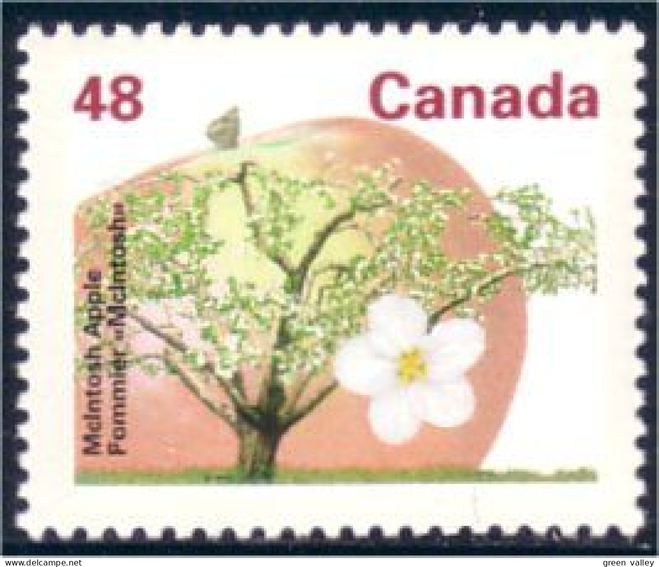 Canada Pomme McIntosh Apple MNH ** Neuf SC (C13-63d) - Fruits