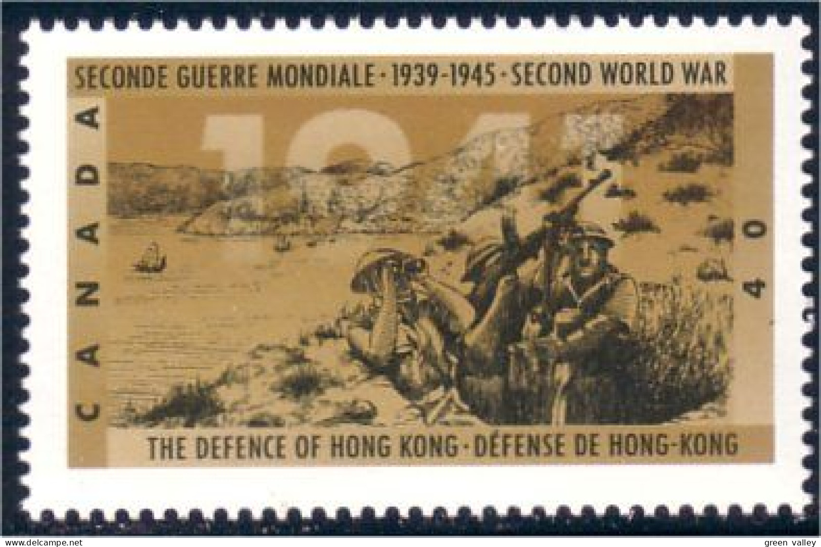 Canada Guerre Defense De Hong Kong Defence War MNH ** Neuf SC (C13-48b) - Militares