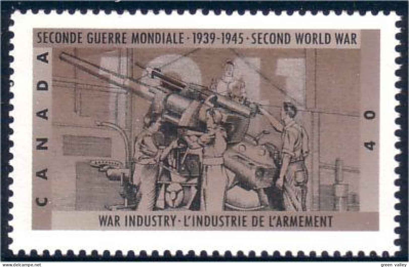 Canada Industrie Guerre War Industry MNH ** Neuf SC (C13-46b) - Militaria