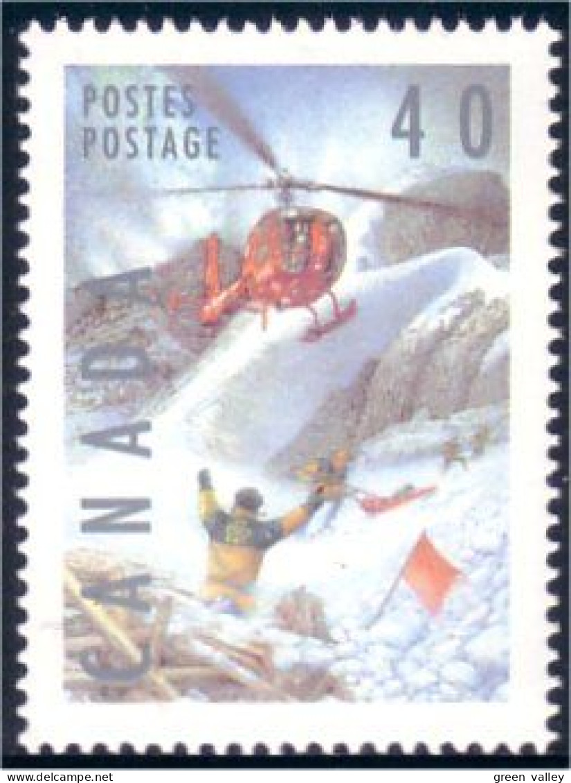Canada Patrouille Ski Patrol Hélicoptère Helicopter MNH ** Neuf SC (C13-30a) - Ongebruikt