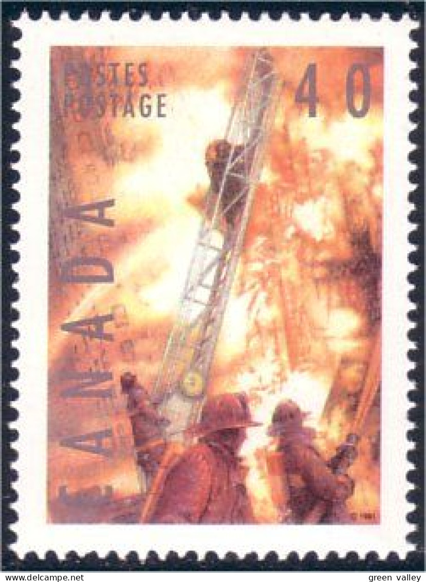 Canada Pompier Incendie Firefighters Fire Fighting MNH ** Neuf SC (C13-32a) - Unused Stamps