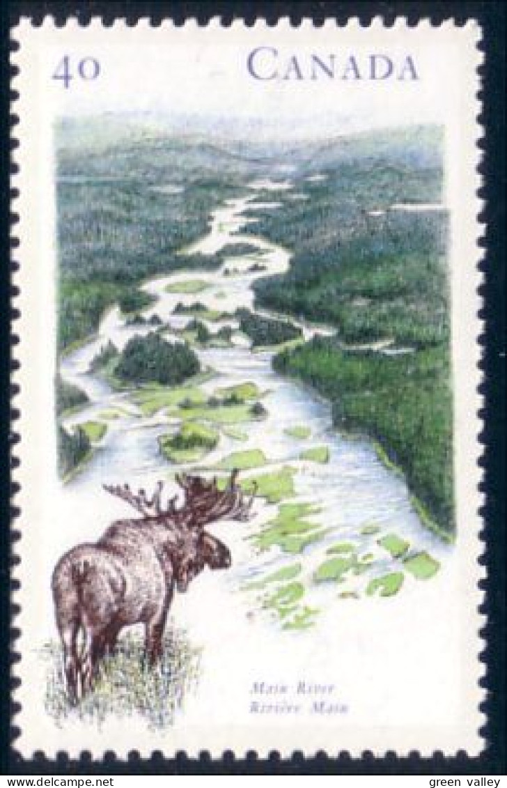 Canada Riviere Main River Moose Elan Orignal MNH ** Neuf SC (C13-25c) - Andere & Zonder Classificatie