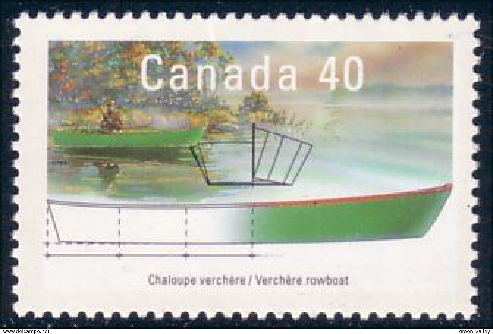 Canada Bateau Verchere Rowboat MNH ** Neuf SC (C13-17a) - Nuovi