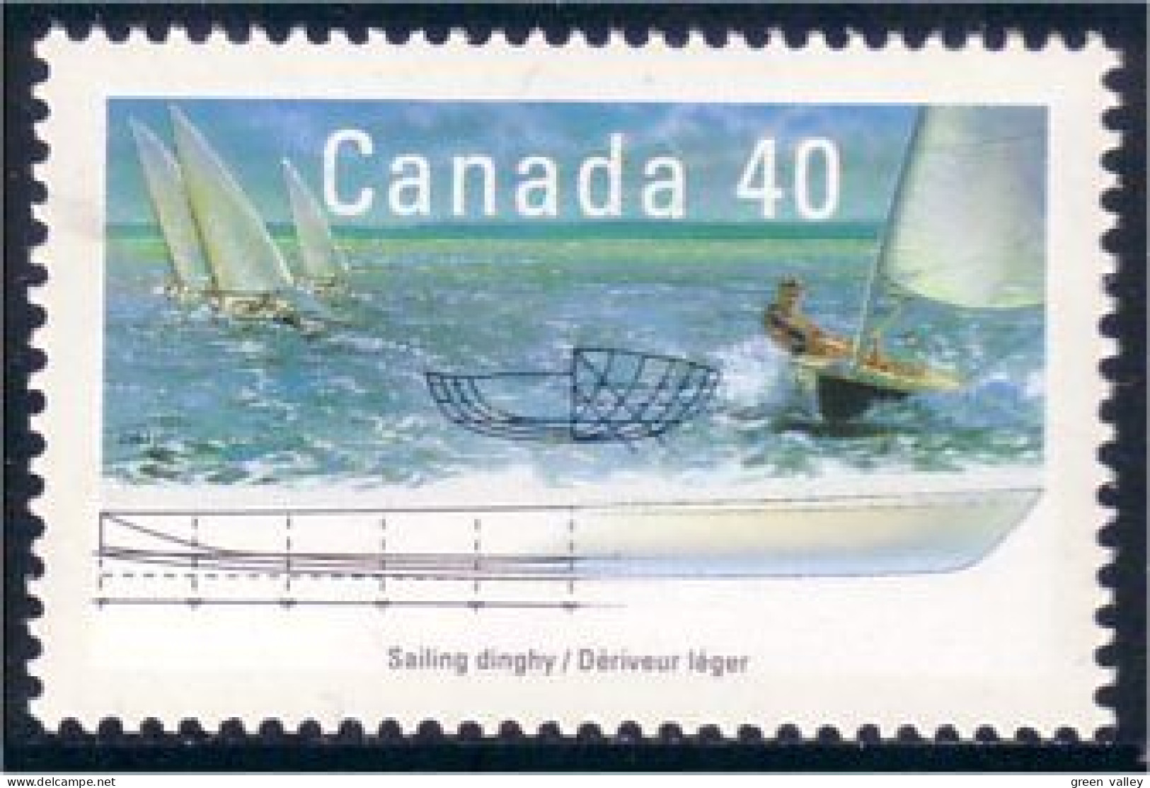 Canada Voilier Sailing Dinghy MNH ** Neuf SC (C13-19a) - Nuevos