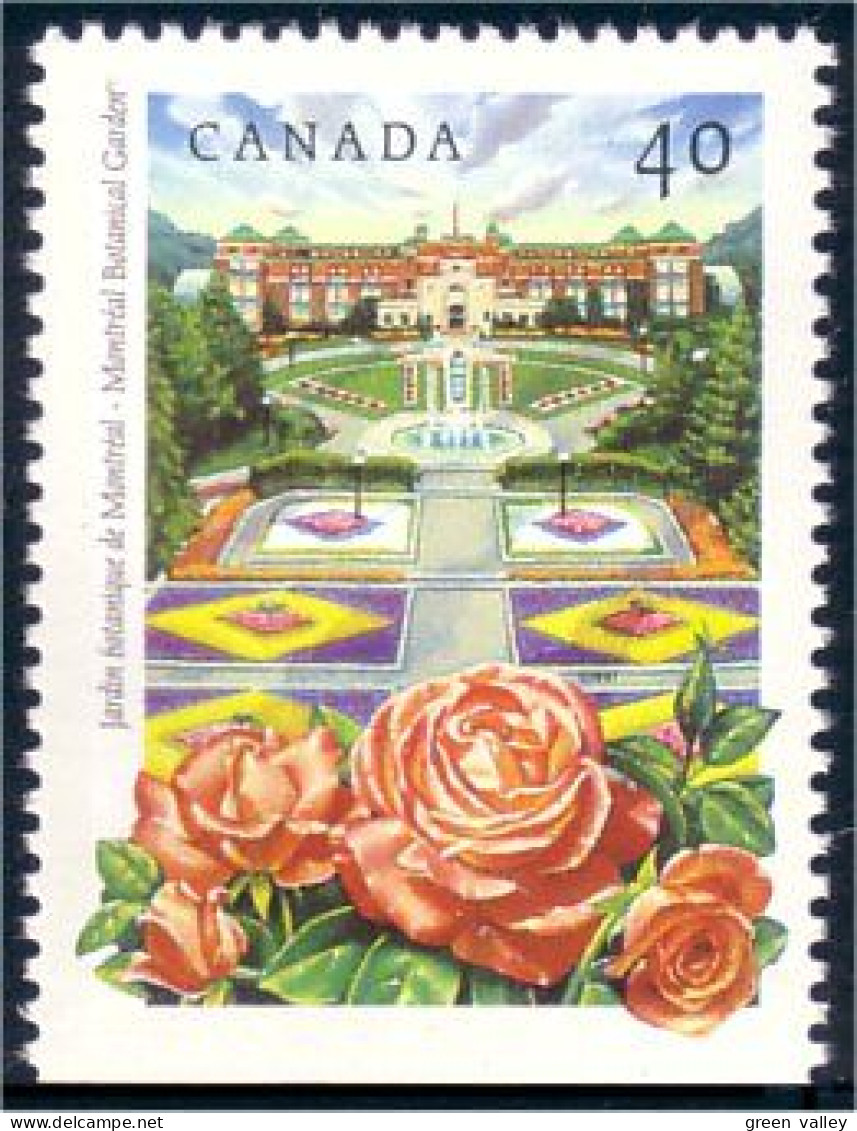 Canada Roses Jardin Botanique Montreal Botanical Garden MNH ** Neuf SC (C13-14bb) - Rozen