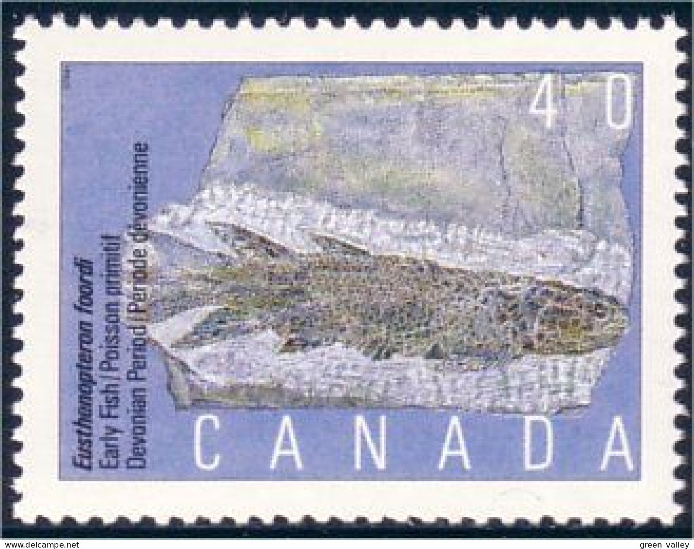 Canada Eusthenopteron Foordi Fossiles MNH ** Neuf SC (C13-08b) - Vor- U. Frühgeschichte