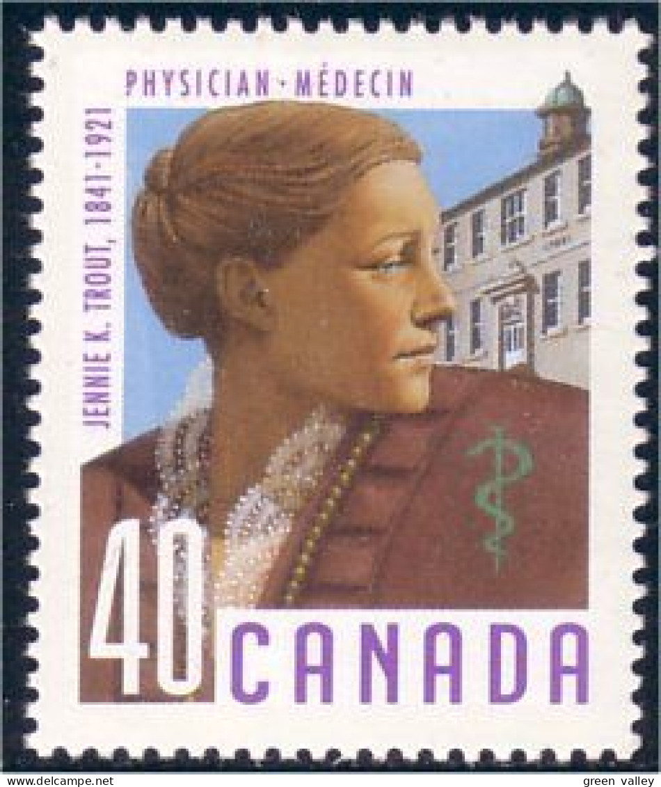 Canada Doctor Jennie K. Trout Physician Medecin MNH ** Neuf SC (C13-02b) - Médecine