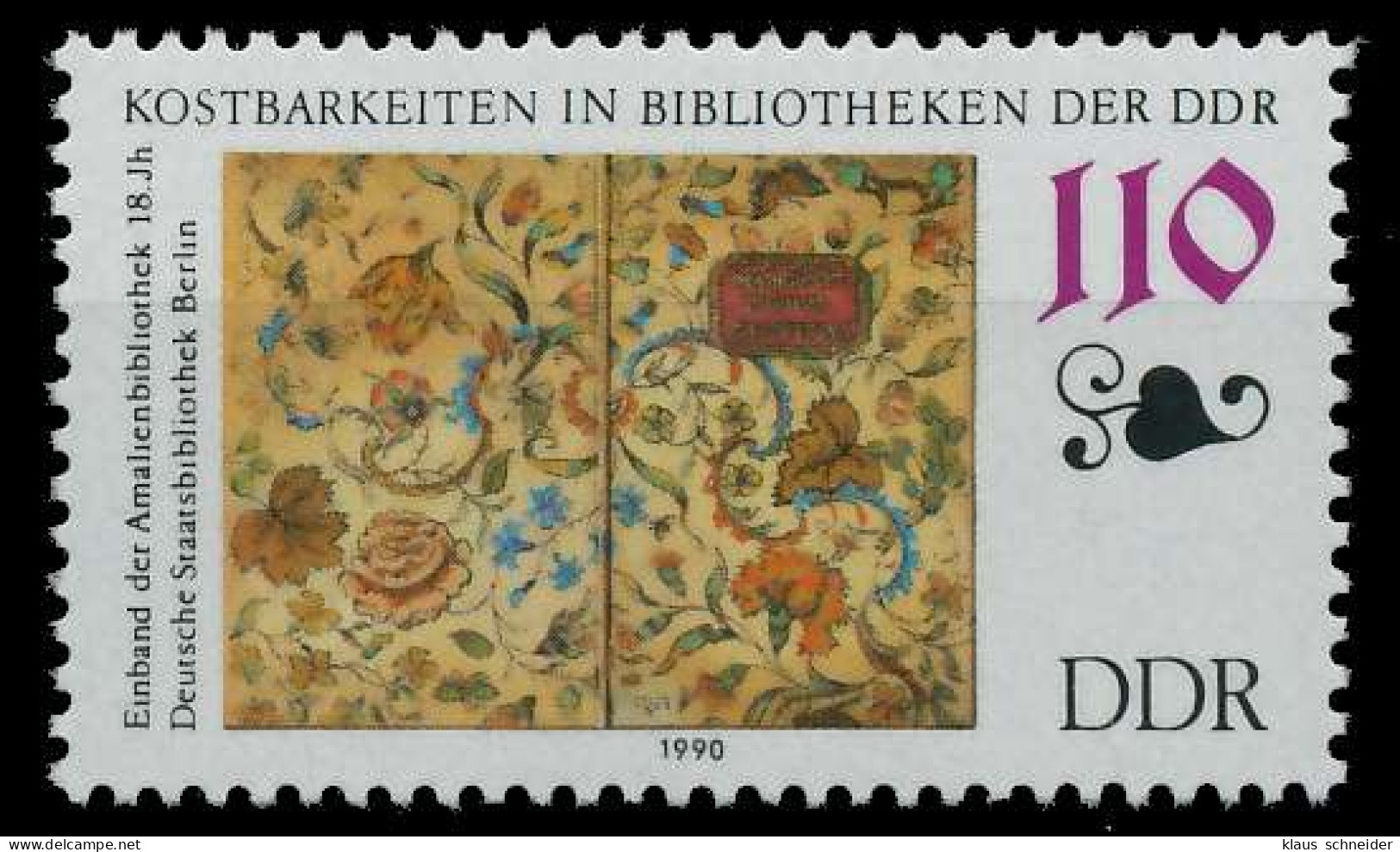 DDR 1990 Nr 3343 Postfrisch SB7FAC2 - Unused Stamps