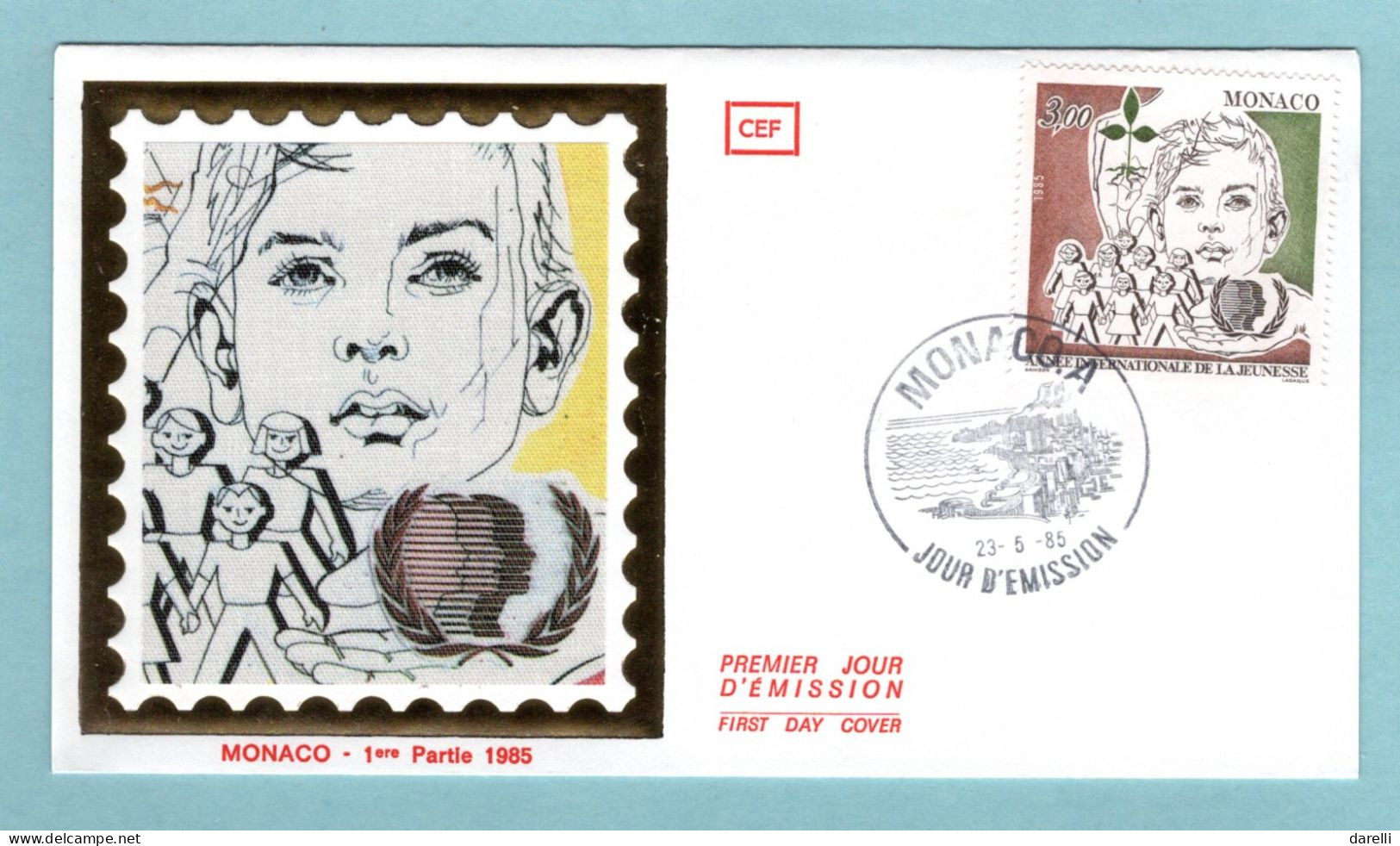 FDC Monaco  1985 - Année Internationale De La Jeunesse - YT 1478 - FDC