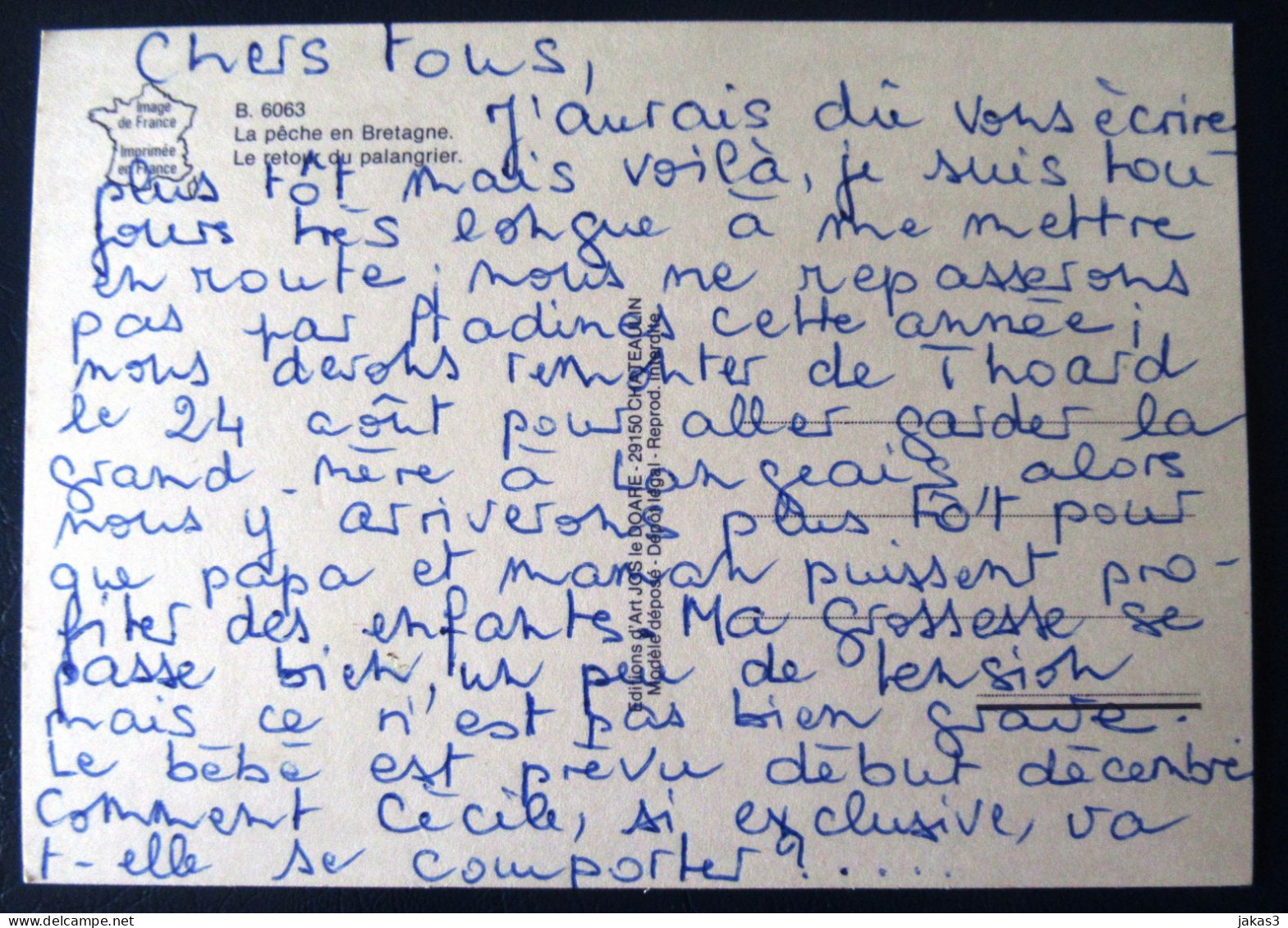 CPM CARTE POSTALE  CHALUTIER DU GILVINEC - Fischerei