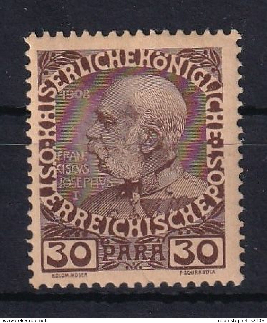 AUSTRIAN POST IN LEVANTE 1908 - MLH - ANK 55 - Levant Autrichien