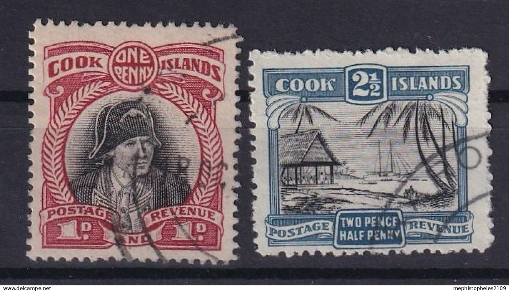 COOK ISLANDS 1944 - Canceled - SG# 138, 140 - Islas Cook