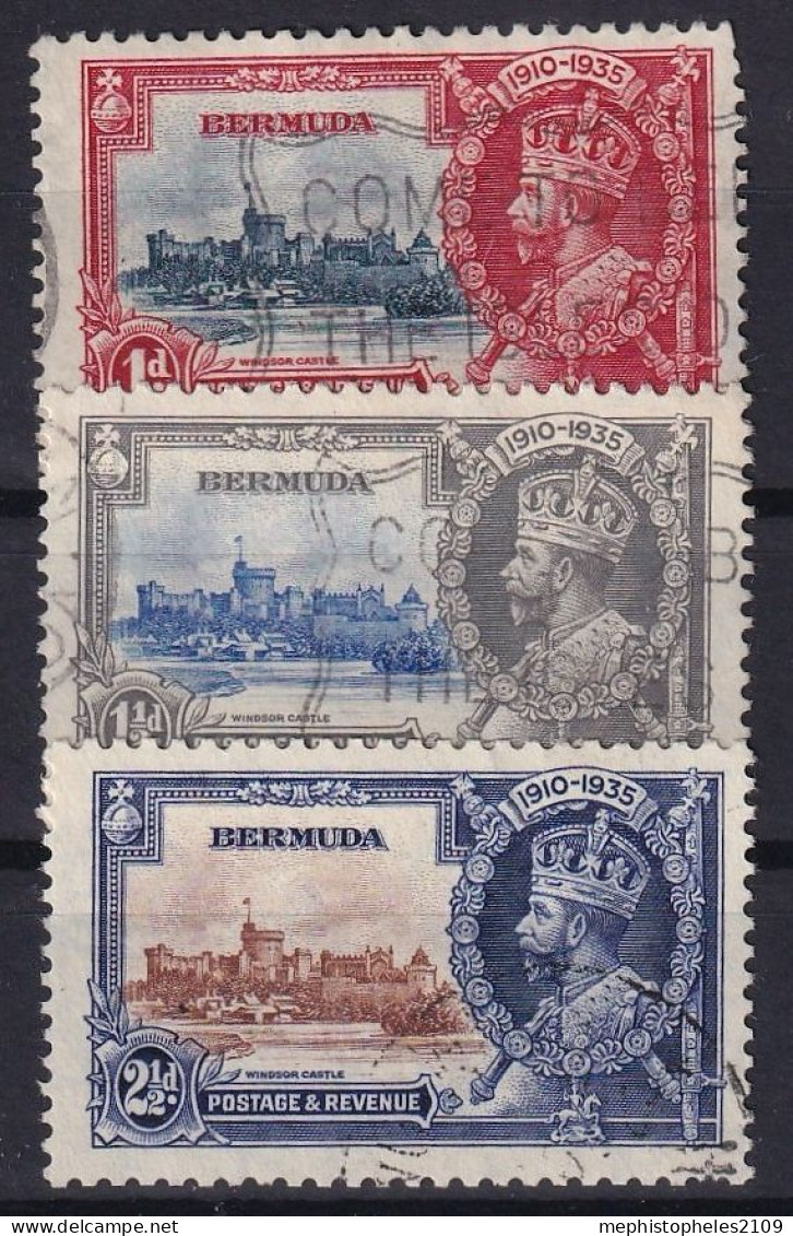 BERMUDA 1935 - Canceled - Sc# 100-102 - Bermudes