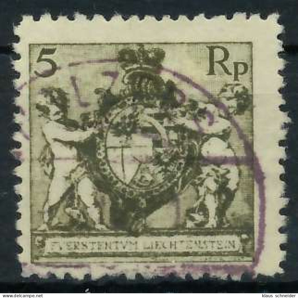 LIECHTENSTEIN 1921 Nr 46B Gestempelt X28E116 - Used Stamps