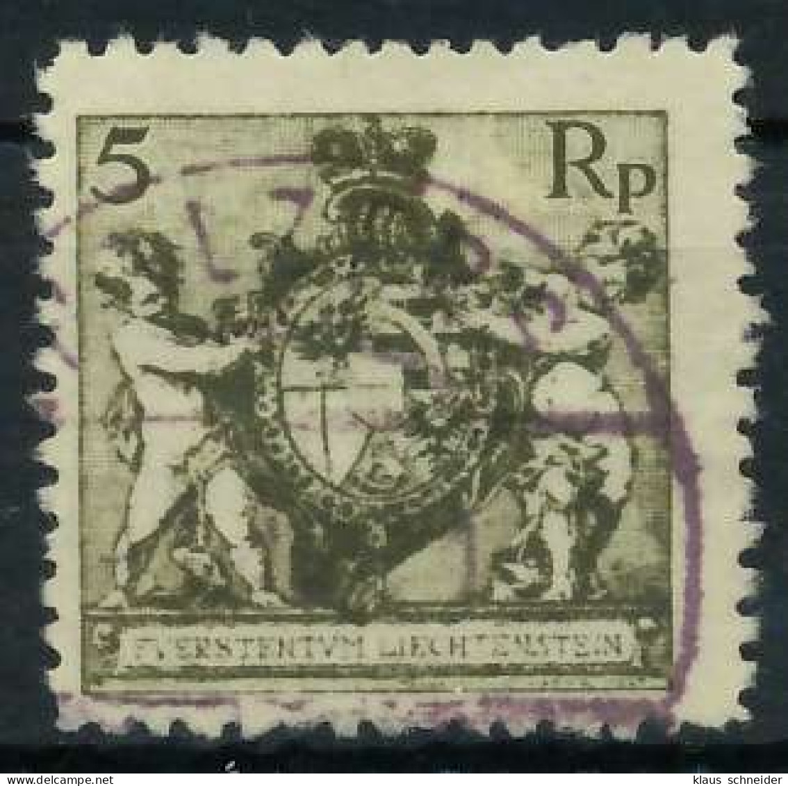 LIECHTENSTEIN 1921 Nr 46B Gestempelt X28E116 - Gebruikt