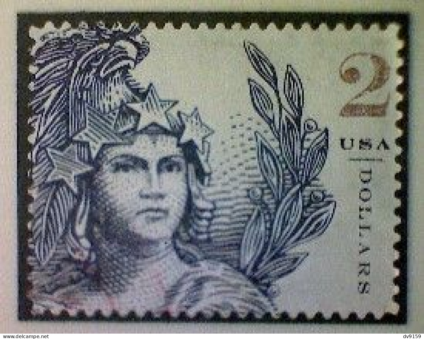 United States, Scott #5296, Used(o), 2018, Statue Of Freedom, $2.00, Indigo - Oblitérés