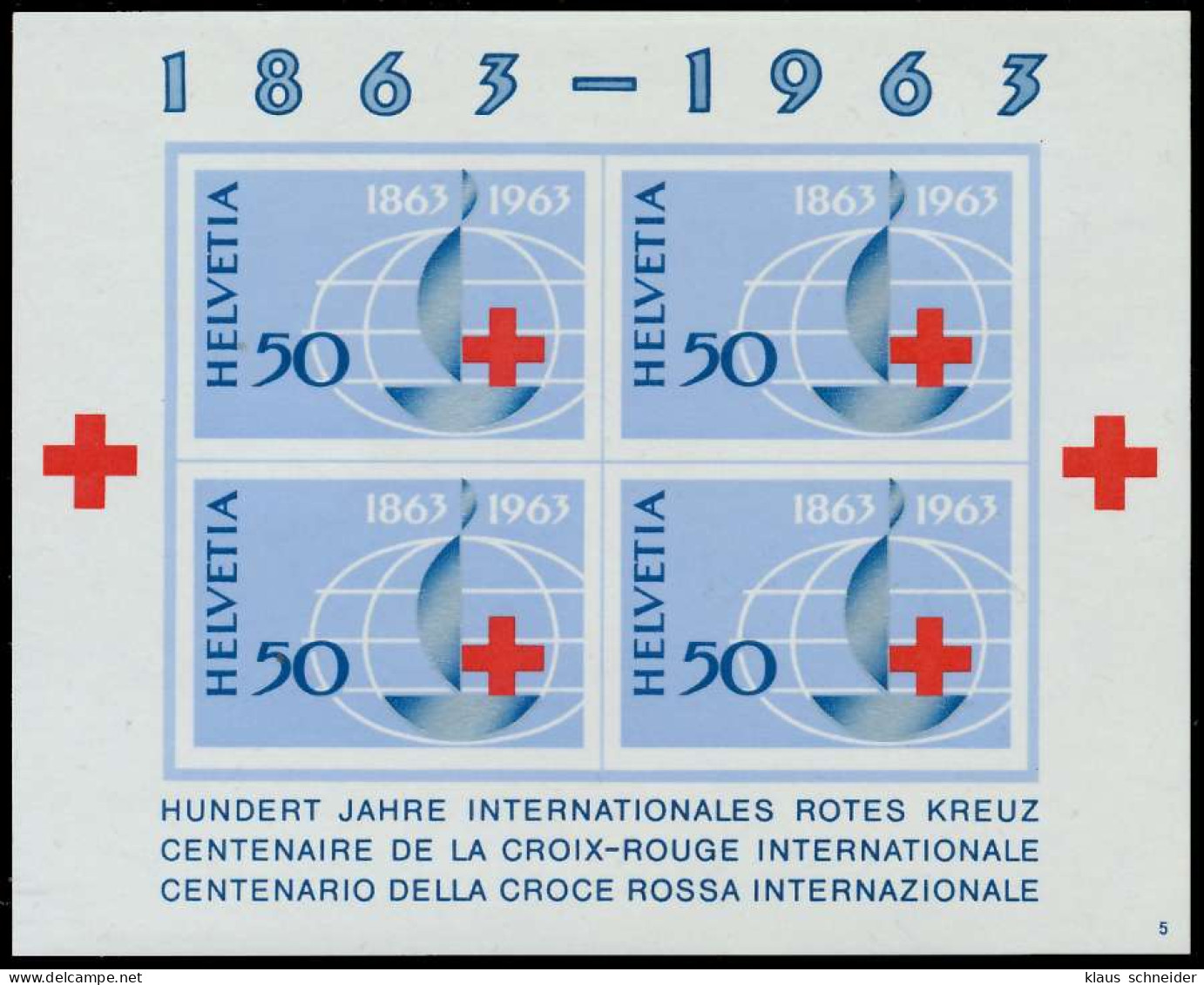 SCHWEIZ BLOCK KLEINBOGEN 1960-1969 Block 19-05 SE01A52 - Blocchi & Foglietti